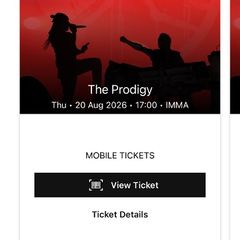 Prodigy tickets x2
