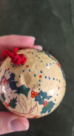 vintage set of Christmas baubles