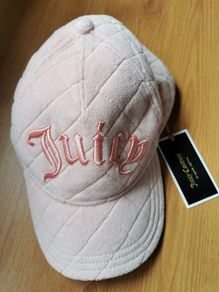 BNWT - Juicy couture quilted velvor pink cap
