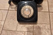 Vintage Black Bakelite Rotary Dial Telephone