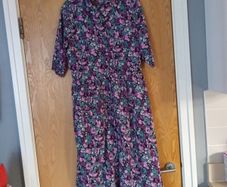 Rowen Avenue Floral Shirt  Dress.  S. XL- 16