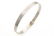 925 Vintage Sterling Silver Engraved Bangle