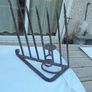 Vintage Wrought Iron Candle Holders x 2 for Sale Image 3