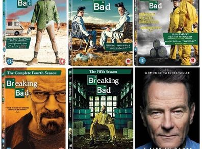 Breaking Bad Season 1 - 5 DVD Collection & Bryan Cranston: A Life In Parts Hardback Autobiography (All Brand New & Unopened)