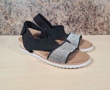 womens SKECHERS BOB's Desert kiss twinkle wedge sandals Size UK 3 EU 36