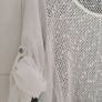 Boutique white cotton and lace long sleeve top - ONE SIZE (Fit 10-16UK) Image 8