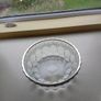 Vintage Glass beautiful Fruit Bowl with silver tone metal rim - fruit, trifle, punch Image 2