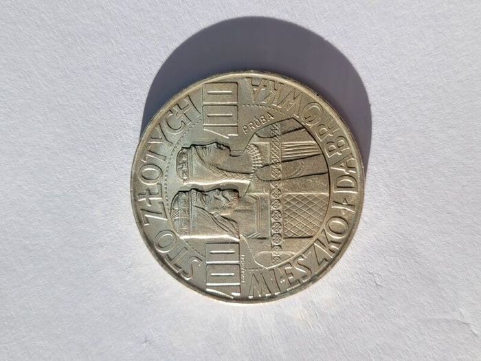 Poland 100 zloty silver coin 1966 Mieszko i Dabrowka