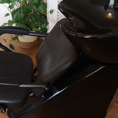 Salon Wash Unit with Black Basin