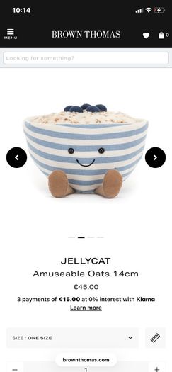 New JELLYCAT Amuseable Oats