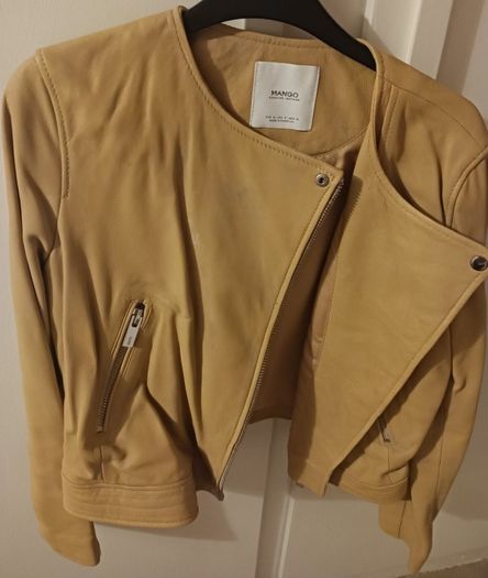 Mango 100% Leather Jacket