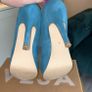 Dorothy Perkins Turquoise Faux-suede Platform Court Shoes Size UK 4 / EU 37 Image 8