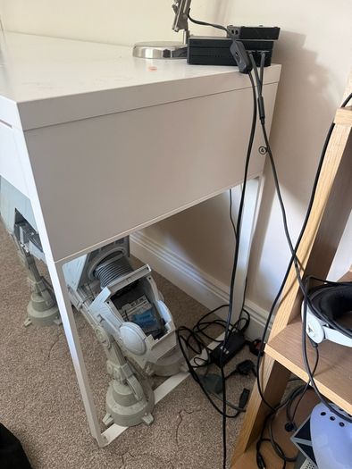White ikea desk