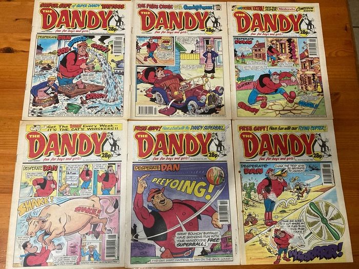 Comics: 'The Dandy' 1991,1992,1994 and 1995 (46 comics)