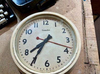 Genalex Electric Factory Clock 1950s