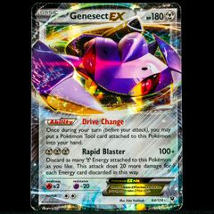 Genesect EX 64/124 Ultra Rare Holo XY Fates Collide Pokemon Card 2016
