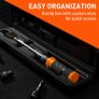 3/8" Click Torque Wrench Ratchet Sq Drive Calibrated 6.8-61Nm 5-45Ft-Lb Case 4pc Image 7