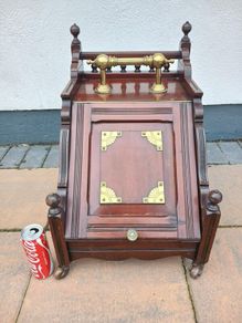 antique coal scuttle