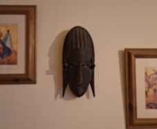 African Mask and Framed Prints