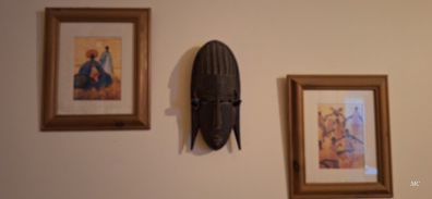 African Mask and Framed Prints
