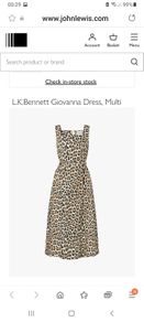 LK Bennett dress size 12 bnwt multi leopard print