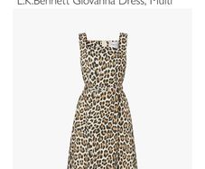 LK Bennett dress size 12 bnwt multi leopard print