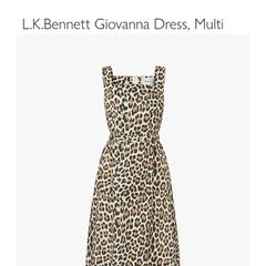 LK Bennett dress size 12 bnwt multi leopard print