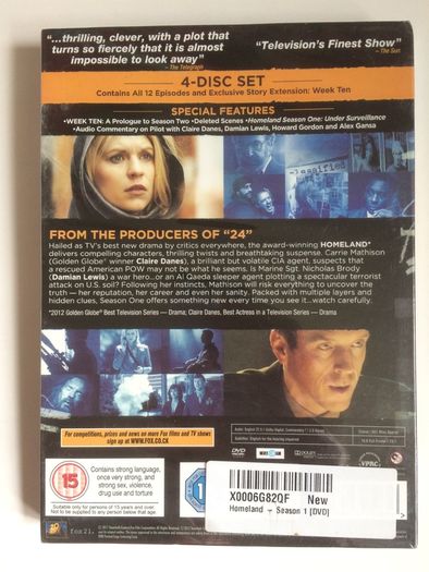 Homeland - Season 1 (2011) [dvd Tv Boxset] Still Sealed