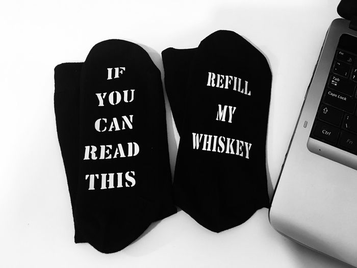 If You Can Read This Refill My Whiskey Drinking Socks Great Gift Present Idea
