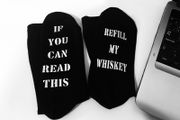 If You Can Read This Refill My Whiskey Drinking Socks Great Gift Present Idea