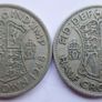 1948 George VI Half Crown Coins Image 4