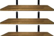 Shelves Wood Wall Mounted Shelf, Rustic Shelves Set of 5 (FREE SHIPPING)