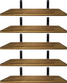 Shelves Wood Wall Mounted Shelf, Rustic Shelves Set of 5 (FREE SHIPPING)