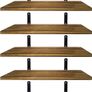 Shelves Wood Wall Mounted Shelf, Rustic Shelves Set Of 5 Multiple Colours Available (free Shipping) Image 3