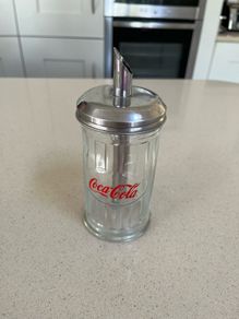 Coca Cola Glass Sugar Dispenser
