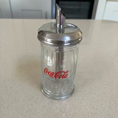 Coca Cola Glass Sugar Dispenser