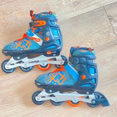 Kids Adjustable Inline Skates UK 4 - 7 (ABEC-9 Bearings) Great Condition