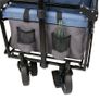Foldable handcart for pulling and pushing roof brakes cooler bag max 80kg Image 5