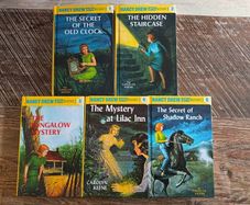 Nancy Drew hardcover book collection 1-5