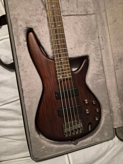 Ibanez SR505 5 string bass with case