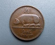 1953 Half Penny