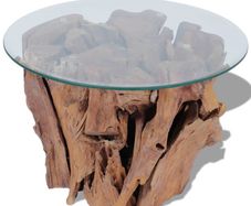 Coffee Table Solid Teak Driftwood 60 cm