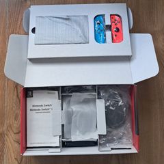 Mint Switch V2 Neon Complete in Box + 11 Games + Wheel & Controller - Switch 2 Upgrade - Lucan