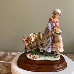 The Leonardo Collection The Flower Cart Figurine  1990