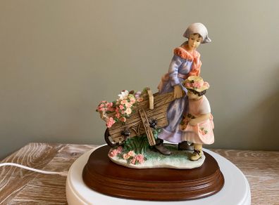 The Leonardo Collection The Flower Cart Figurine  1990