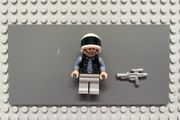lego Star Wars sw1285 Rebel Fleet Trooper minifigure- Male, Vest with Pockets, Black Neck, Reddish Brown Eyebrows