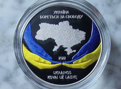 Lithuania 10 Euro Silver (.925) Proof Coin 2022 - Ukraine's Fight for Freedom
