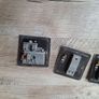 chrome electrical swithes and a single socket plate Image 3