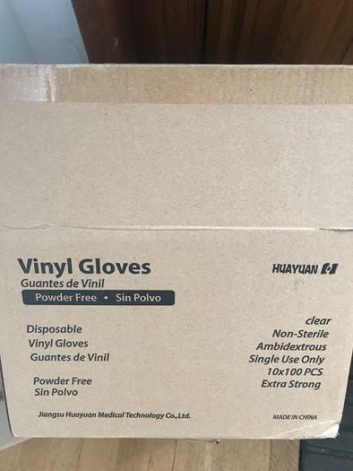 Disposable vinyl gloves( Out of date May 2026)