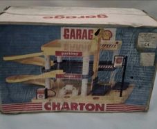 Vintage Toy Charton Garage Pump Service New